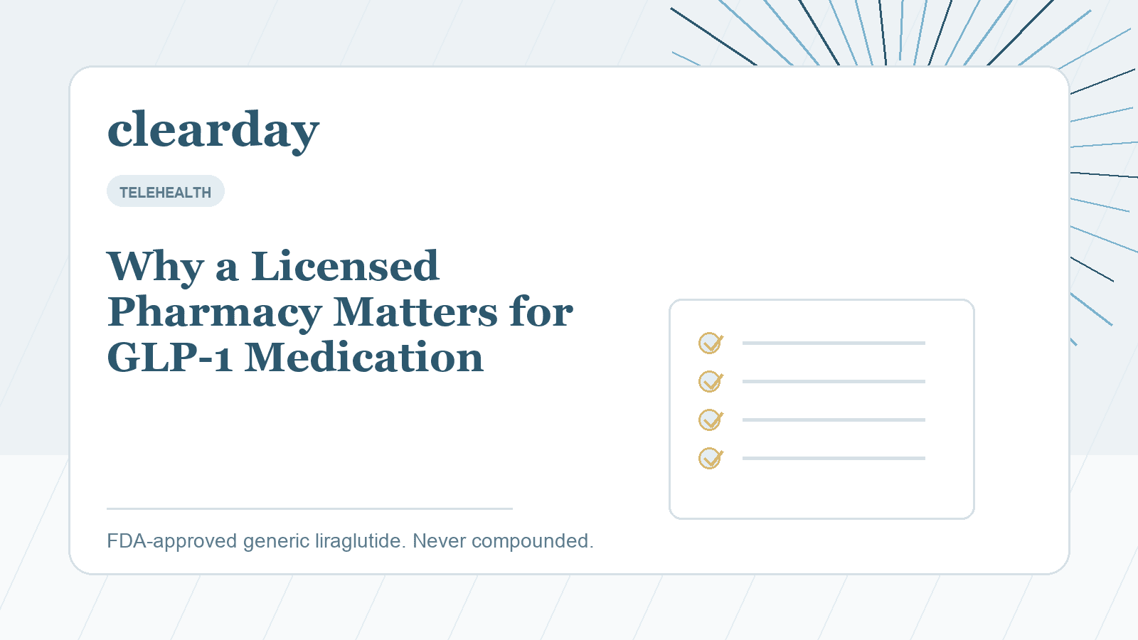 Licensed pharmacy counter with prescription medication packaging