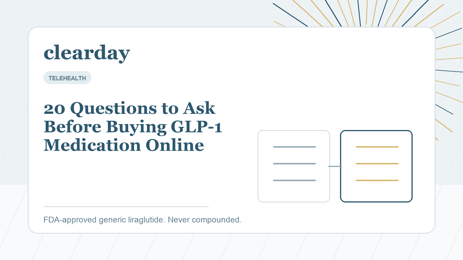 Checklist of questions to ask before buying GLP-1 medication online